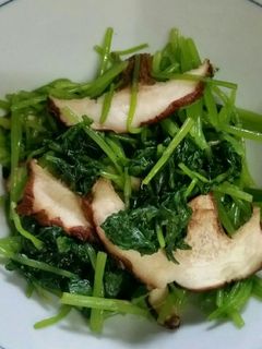 料亭の味♪みつばと焼き椎茸のおひたし-レシピのメイン写真