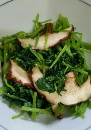 料亭の味♪みつばと焼き椎茸のおひたし-レシピのメイン写真