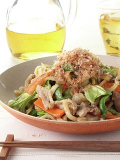 ごま味噌だれ焼うどん-レシピのメイン写真