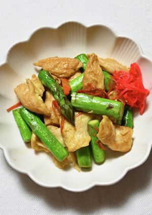 アスパラ麩チャンプルー-レシピのメイン写真