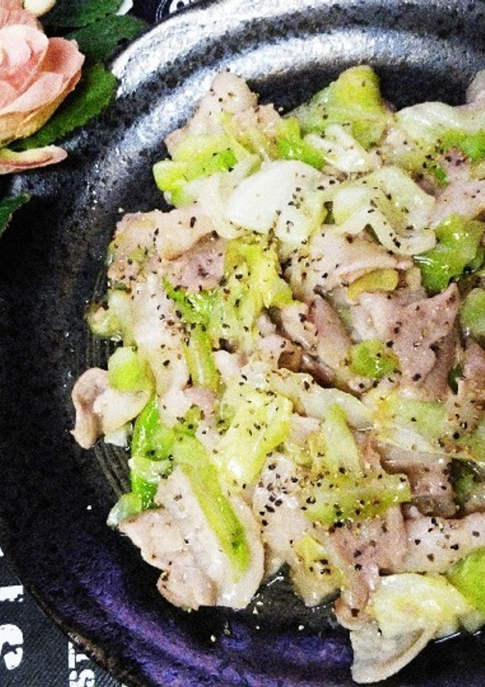 ◆簡単♪豚肉とキャベツの塩ダレ炒め◆-レシピのメイン写真
