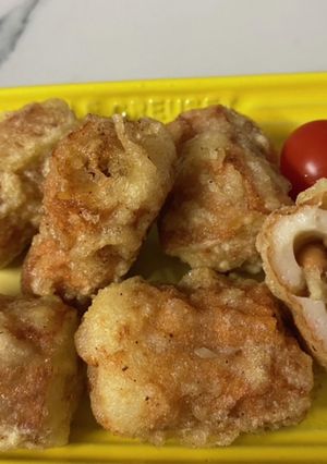 ご飯に合う♡納豆入りちくわの天ぷら-レシピのメイン写真