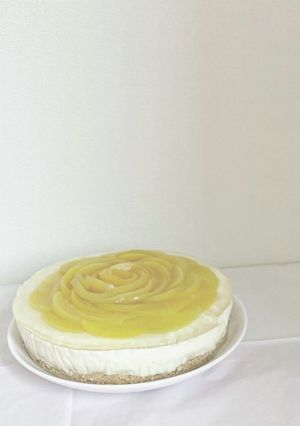 桃のレアチーズケーキ(18cm)-レシピのメイン写真