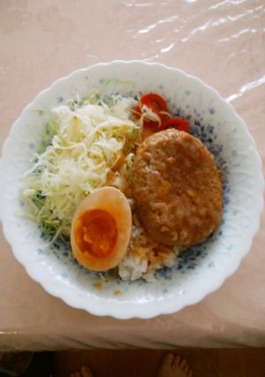 ロコモコ丼調理をしてない料理-レシピのメイン写真