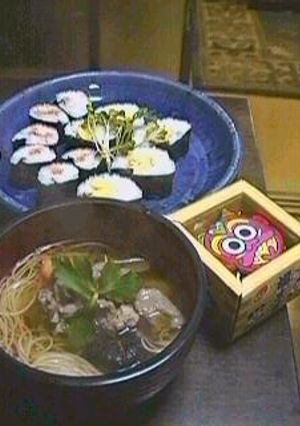 節分定食（肉入りにゅう麺のレシピ）-レシピのメイン写真