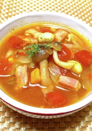 野菜たっぷりミネストローネ-レシピのメイン写真