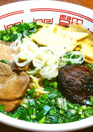 無化調ラーメン　生ニラ、発酵筍、干し椎茸-レシピのメイン写真