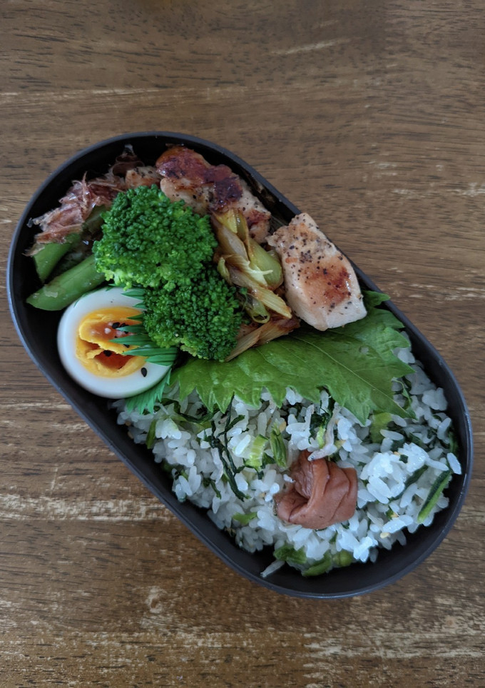 JK☆高菜ご飯と鶏の黒胡椒焼き弁当♪-レシピのメイン写真