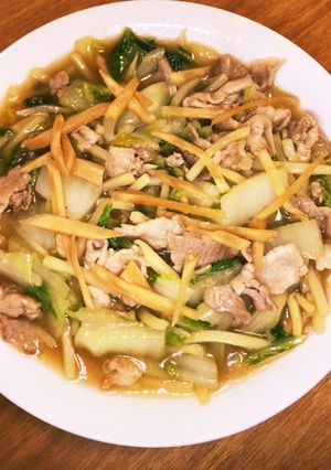 白菜と竹の子の豚バラうま煮-レシピのメイン写真