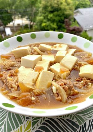 レトルト牛丼で、肉豆腐-レシピのメイン写真