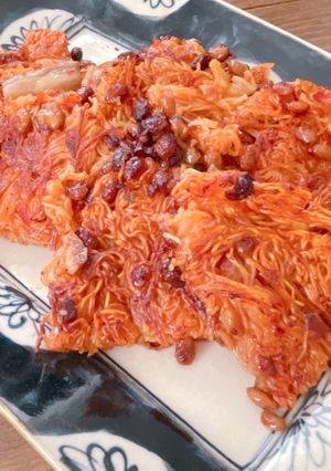 納豆キムチそうめんチヂミ-レシピのメイン写真