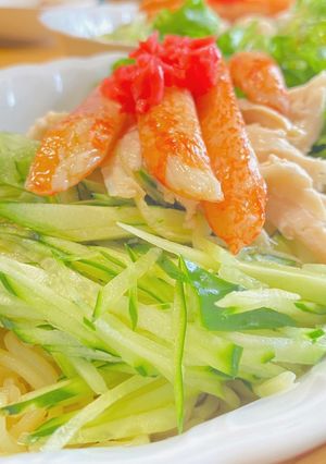 サラダチキン活用♫サラダ麺-レシピのメイン写真