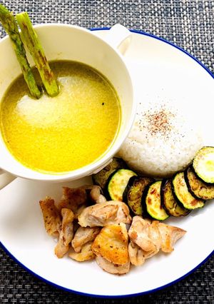 鶏肉と野菜のスパイスグリーンカレー　-レシピのメイン写真