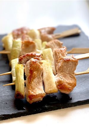 豚ロース肉で少しだけヘルシーねぎま-レシピのメイン写真