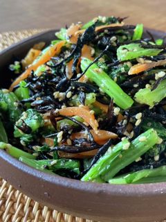 小松菜・ひじきの鉄分ナムル♪-レシピのメイン写真