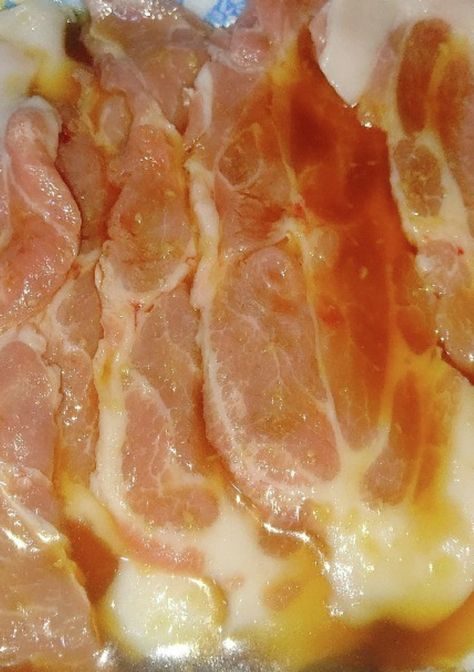 蒲焼のタレで豚の生姜焼き（お弁当用）-レシピのメイン写真