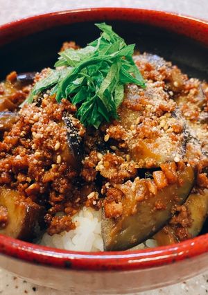 ごま香る茄子どんぶり-レシピのメイン写真
