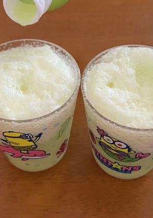 わらび餅＋メロンソーダ＋アイス(^^)-レシピのメイン写真