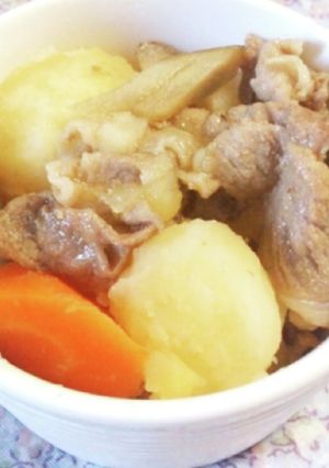 じゃがいもと豚肉の煮物！-レシピのメイン写真