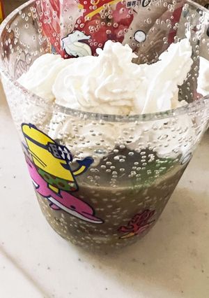 わらび餅＋ほうじ茶ラテ＋生クリーム^_^-レシピのメイン写真