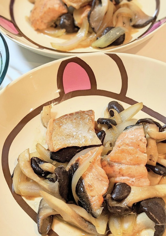 魚ときのこのバターしょう油炒め-レシピのメイン写真