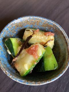 ズッキーニの梅和え-レシピのメイン写真
