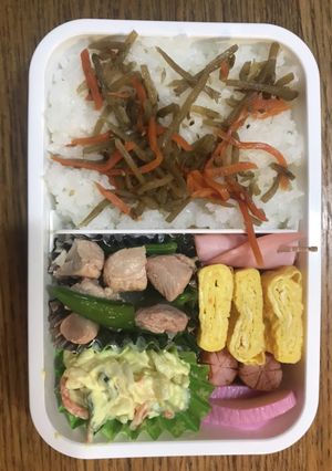 へたくそパパ→高校息子弁当　鶏肉煮物-レシピのメイン写真