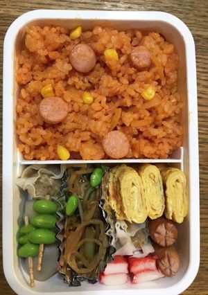 へたくそパパ→高校息子 ケチャップライス-レシピのメイン写真