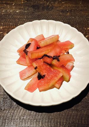 スイカ皮で柴漬け！市販の漬け汁の再利用-レシピのメイン写真