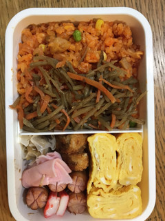 へたくそパパ→高校息子弁当 卵焼き2個-レシピのメイン写真
