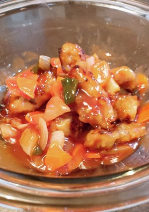 から揚げアレンジ！レンチン☆ケチャップ煮-レシピのメイン写真