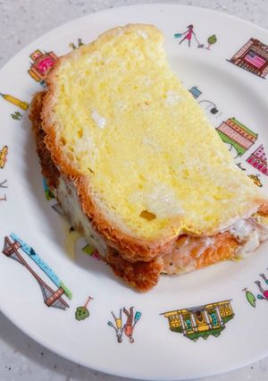 レンジで2分!クロックムッシュ-レシピのメイン写真