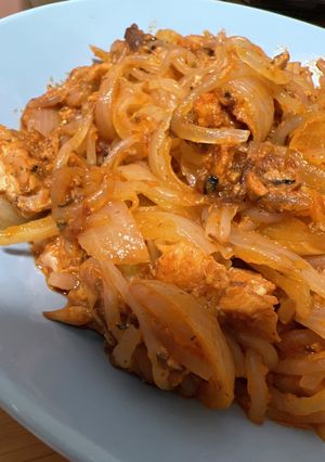 トマトとサバの白滝パスタ風-レシピのメイン写真