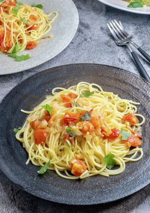 和風トマトパスタ-レシピのメイン写真