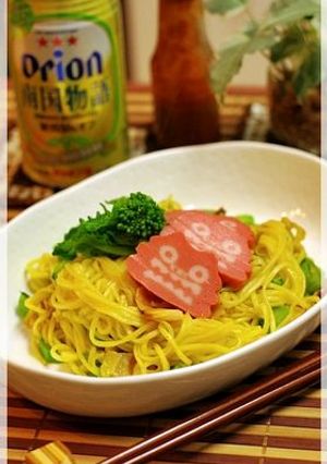 菜の花で春色そうめんチャンプルー-レシピのメイン写真
