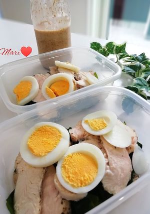 レンジでサラダチキン✧栄養補給サラダ-レシピのメイン写真