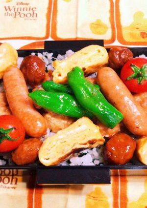 時短 お弁当盛り付け記録 家にある食材で-レシピのメイン写真