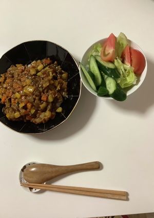 私の夏野菜キーマカレー-レシピのメイン写真