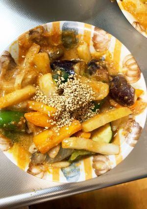 味噌ケチャソース味豚こま大根青椒肉絲風-レシピのメイン写真