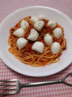 簡単☆お手軽ミートソースパスタ♩-レシピのメイン写真