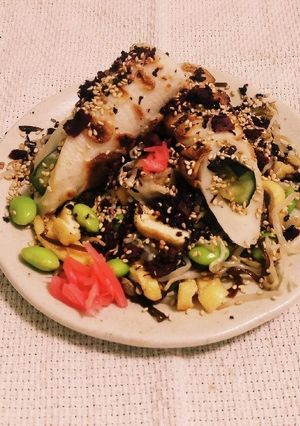 ちくわイン浅漬なす&ひじき梅混ぜ豆もやし-レシピのメイン写真