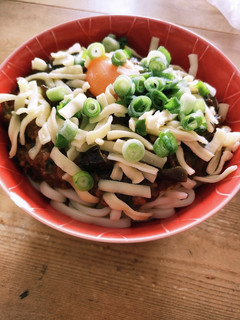 残ったカレーで簡単チーズカレーうどん-レシピのメイン写真