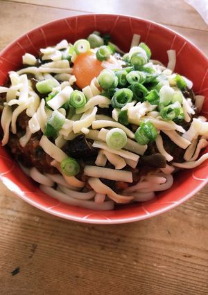 残ったカレーで簡単チーズカレーうどん-レシピのメイン写真