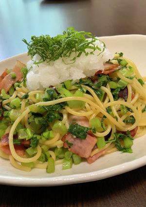 大根菜とベーコンの和風パスタ-レシピのメイン写真