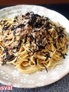 サバ缶で簡単混ぜるだけパスタ!-レシピのメイン写真