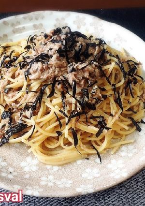 サバ缶で簡単混ぜるだけパスタ！-レシピのメイン写真