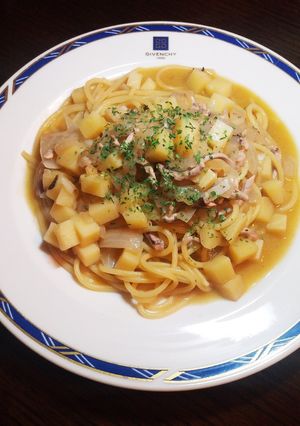 絶品☆イカの塩辛パスタ-レシピのメイン写真