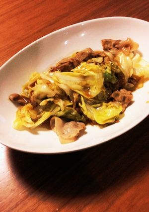 旨味がジュワーキャベツと豚バラの出汁炒め-レシピのメイン写真