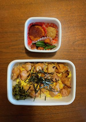 中学生野球弁当60｜焼き鳥丼-レシピのメイン写真