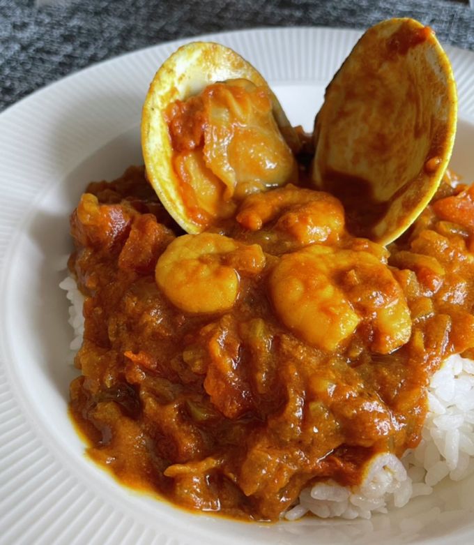 貝の出汁とスパイスで作るシーフードカレー-レシピのメイン写真